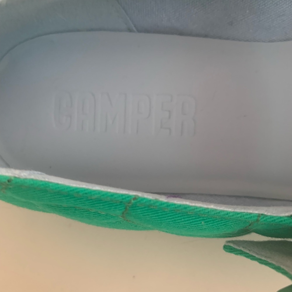 Camper Green Quilted Mary Jane Flats - Picture 3 of 7
